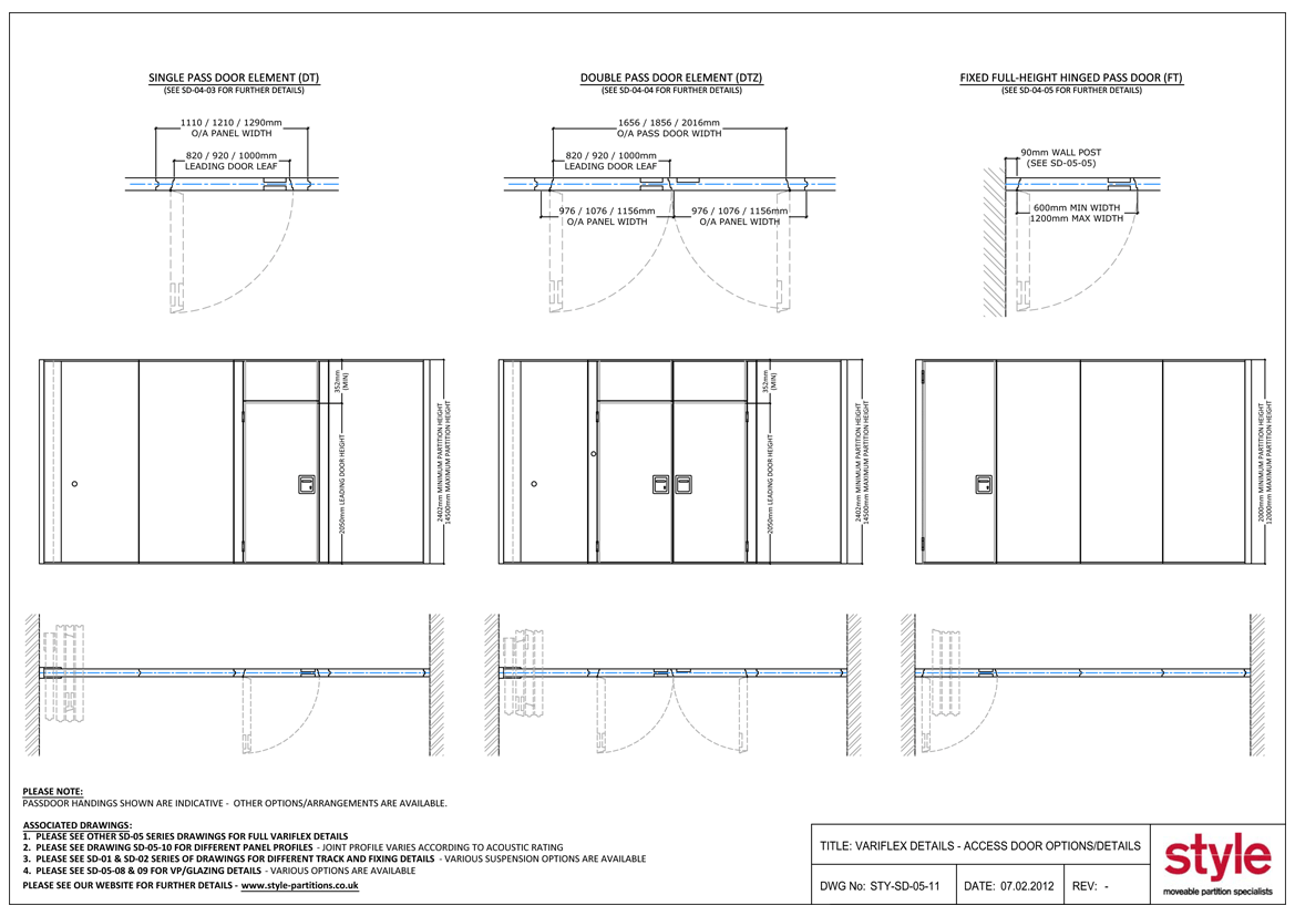 CAD Drawings » Style Moveable Partition Specialists - the moving wall ...
